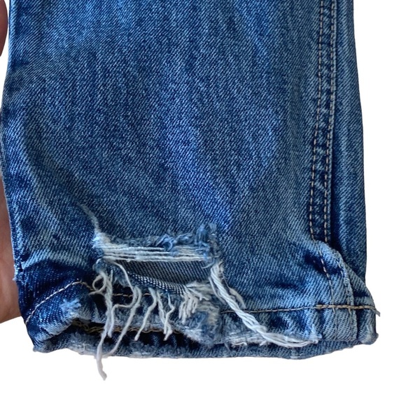 Zara High-Rise‎ Distressed Slim Ankle Jeans - Picture 9 of 13